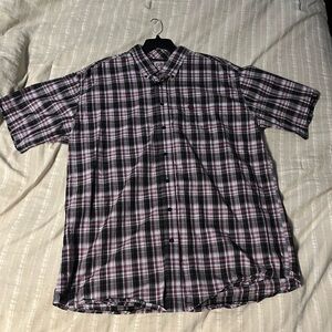 Cinch Men's Black and Red Plaid Button Down Shirt